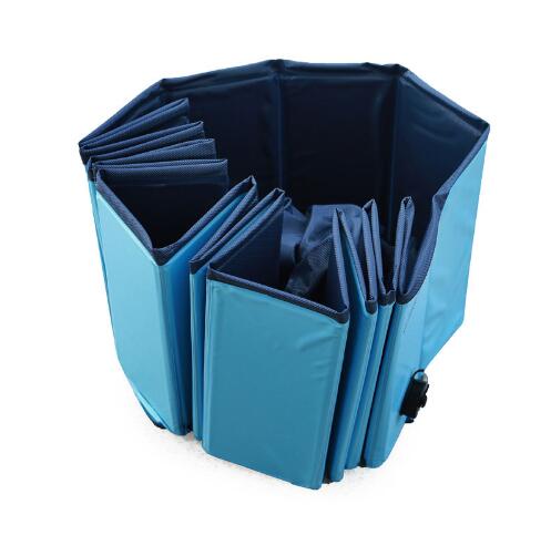Foldable Pet Dog Swimming Pool Shower Bath Pool - portable, durable PVC design, no air inflation required for easy setup.