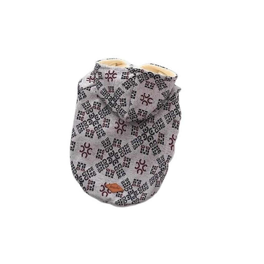 Itty Bites Hooded Dog Sweater featuring breathable fabric, hooded design, ribbed cuffs for Dogs & Cats.