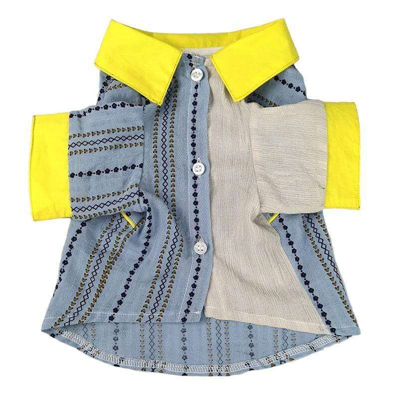 Law Fighting Dog Shirt featuring breathable fabric, turn-down collar, lightweight design for dogs & cats by Dogs & Cats.