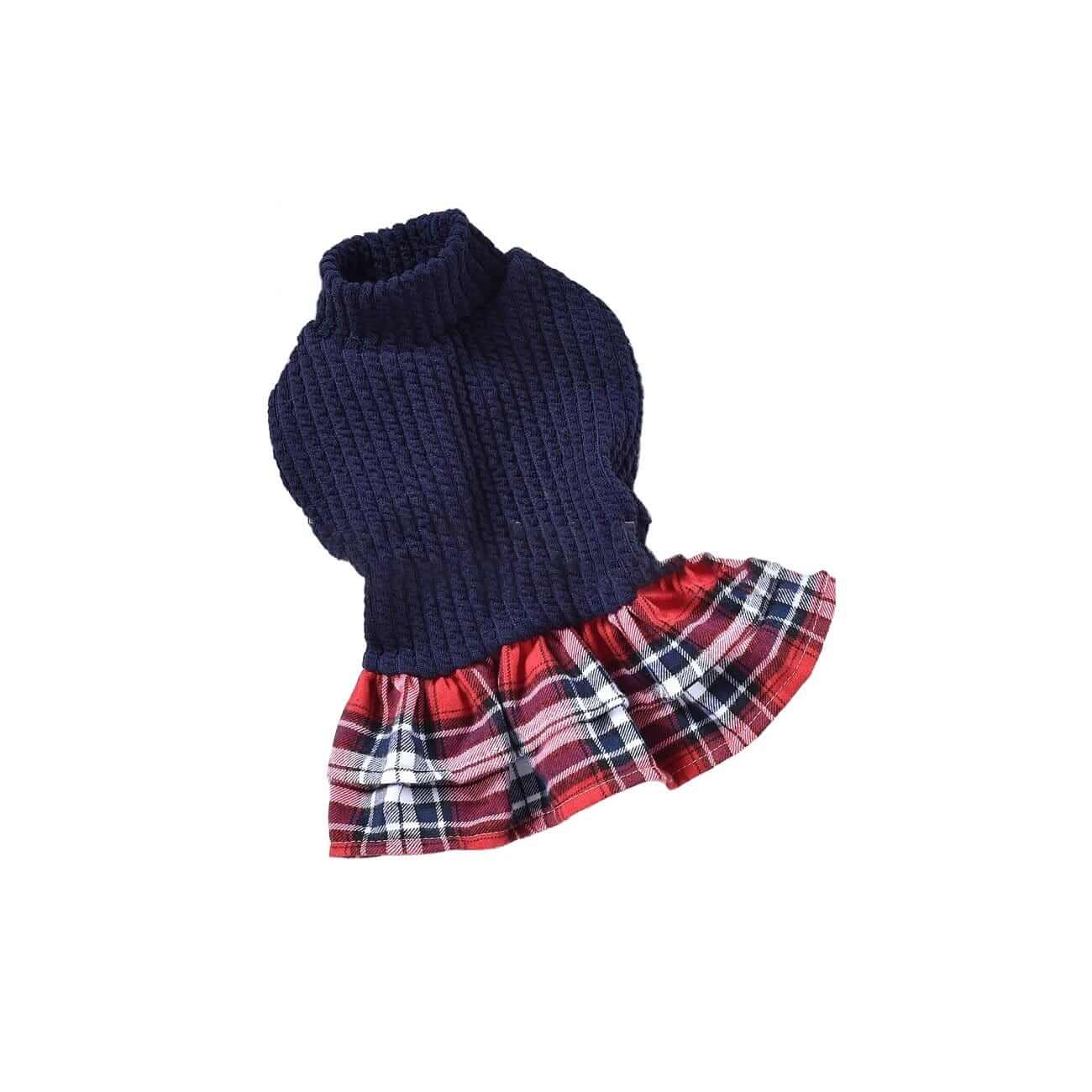 Plaid Skirt Princess Dog Dress, cute dog dress, breathable soft fabric, comfortable fit for Dogs & Cats