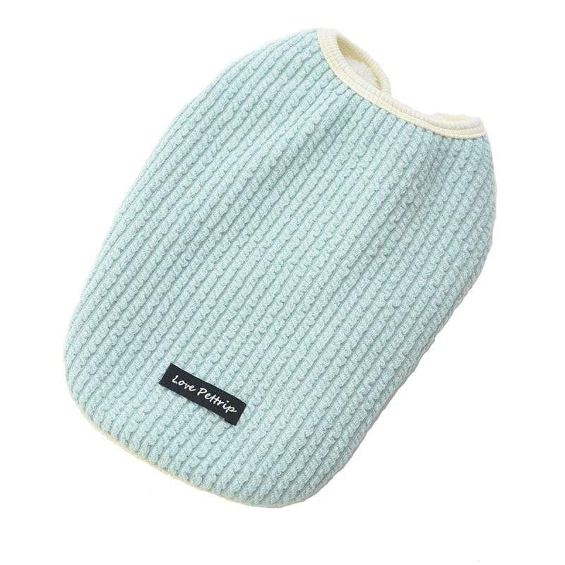 Plush Warm Dog Vest, soft knit design, keeps dogs warm and stylish, by Dogs & Cats brand.