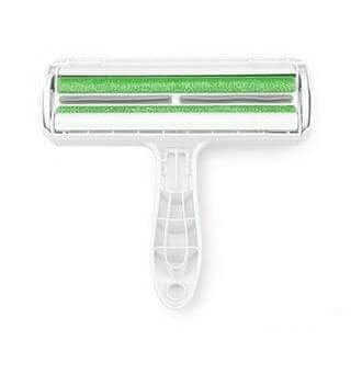 Roller Pet Hair Remover Cleaning Brush, dual-sided, effective for dogs & cats, removes embedded hair from fabrics.