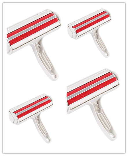 Roller Pet Hair Remover Cleaning Brush, effective for cleaning pet hair from fabrics and furniture, designed for dogs and cats.