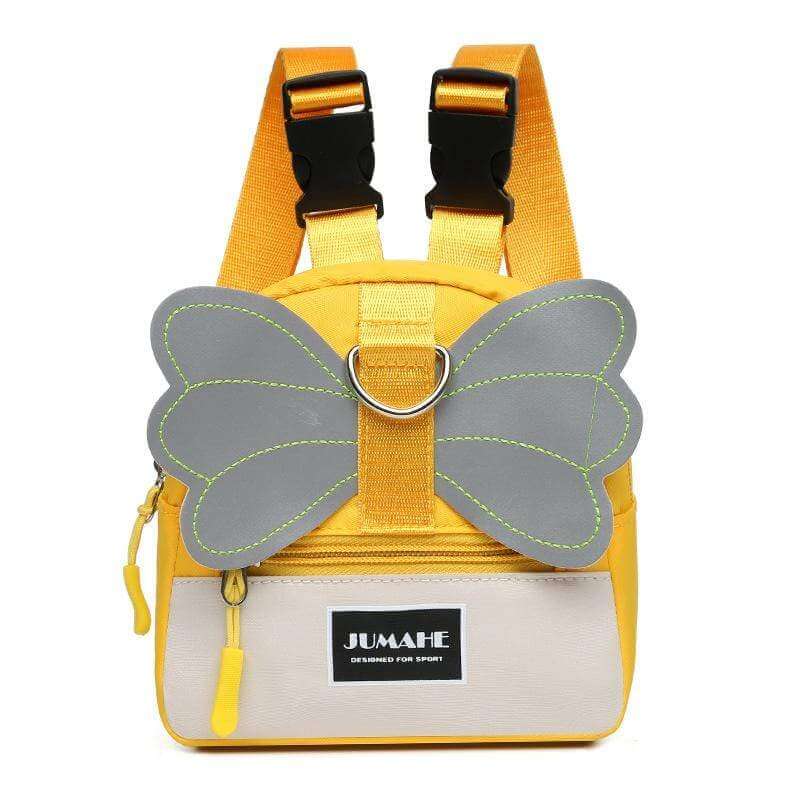 Self-knapsack Dog Small Backpack features butterfly wings motif, great for carrying toys and treats, by Dogs & Cats.