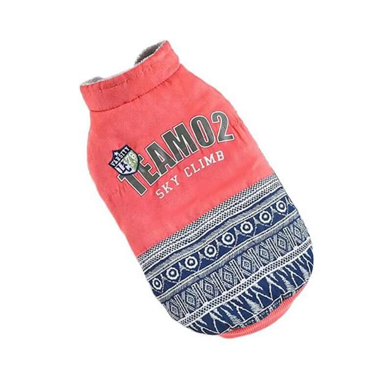 Sky Climb Team Dog Jacket, stylish dog coat with soft lining, ribbed cuffs, perfect for dogs and cats by Dogs & Cats.