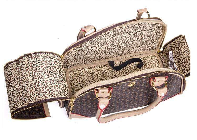 Small Pet Carrier Outdoor Bag with breathable mesh and stylish design, perfect for Dogs & Cats.