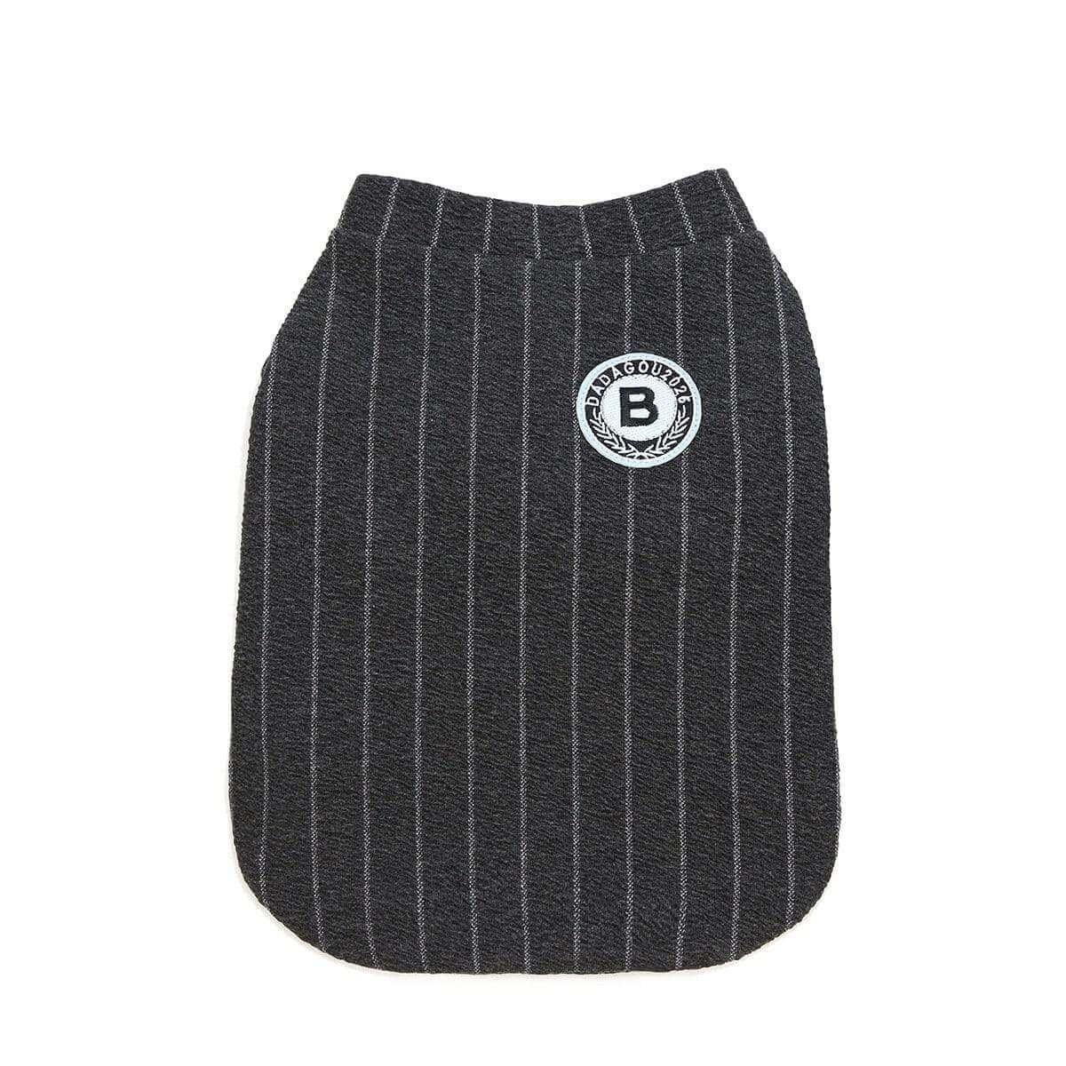 Striped Baseball Dog Jacket for dogs & cats, featuring a timeless style and comfort for every adventure.