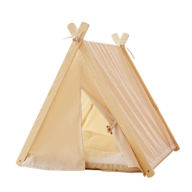 4-Season Washable Pet Tent Bed for Dogs & Cats, cozy and breathable pet bed for all seasons, easy wash design.