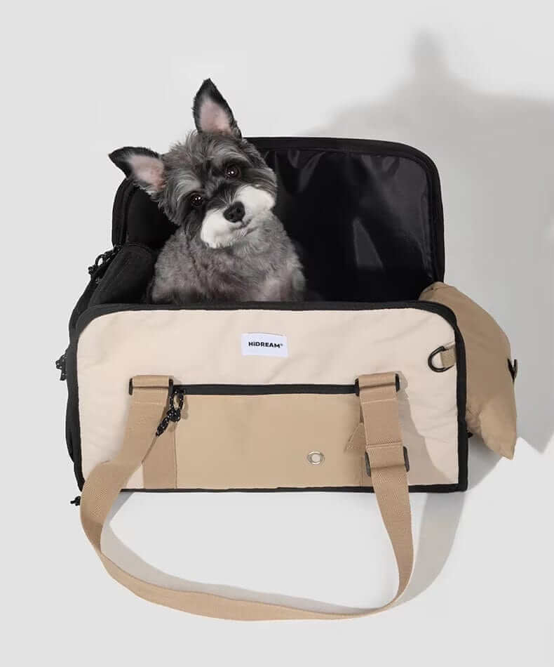AirComfort Portable Pet Carrier for Dogs & Cats, breathable design, secure travel, comfortable pet carrier.