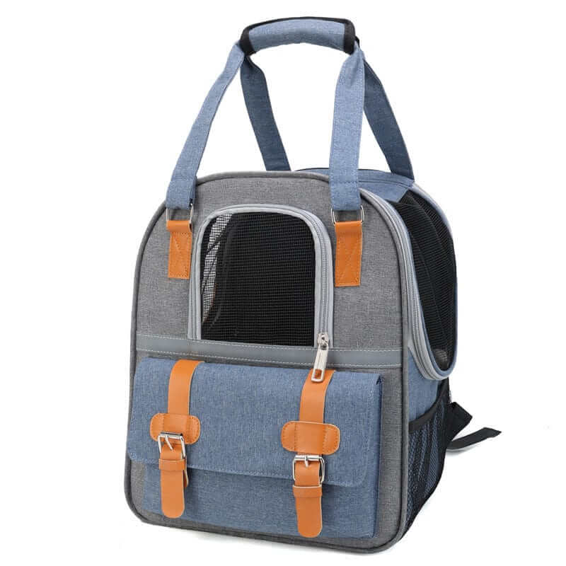 AirFlow Pet Travel Backpack - Comfortable travel backpack for dogs & cats with breathable mesh panels.