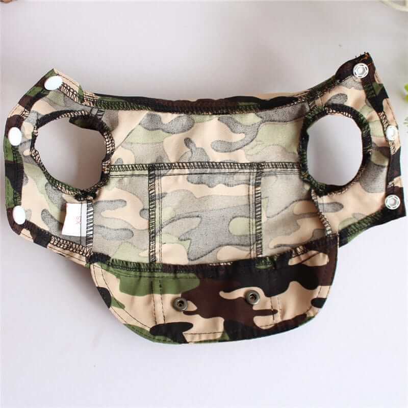CamoChill Dog Vest - Camouflage dog vest featuring premium materials, stylish design for warmth and comfort for dogs.