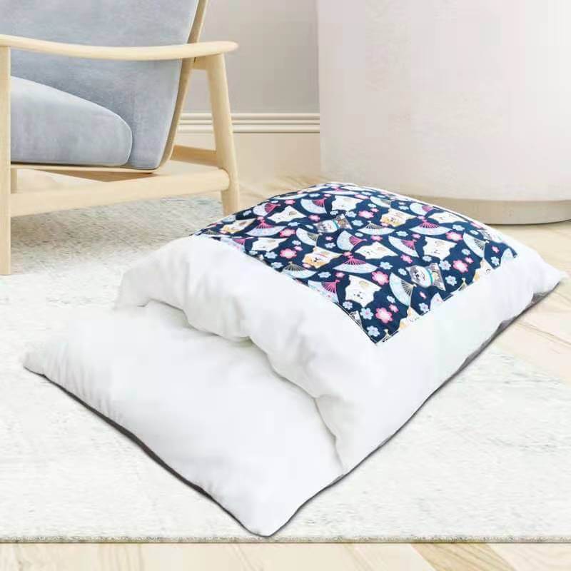CozyNest Washable Cat Bed featuring a plush dual design and cozy pattern, perfect for dogs and cats comfort.