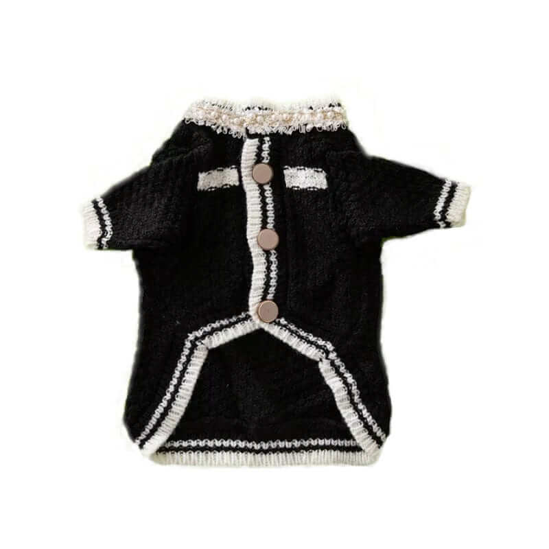 CozyPet Designer Sweater - luxury pet sweater for dogs & cats with high-elastic fabric and buttons. Stay cozy and stylish!