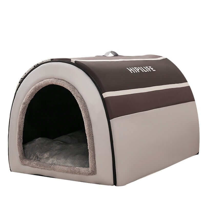 CozyWarm Dog House for medium and large dogs, insulated for comfort in colder months by Dogs & Cats.