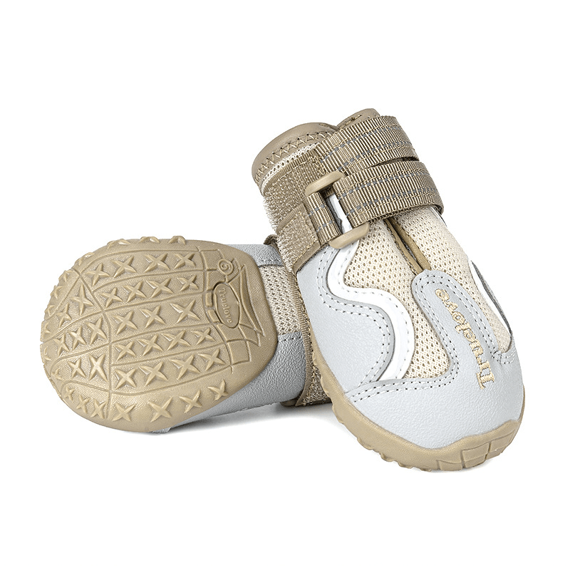 GripGuard Dog Shoes for Dogs & Cats, featuring durable TPR sole, breathable design, and secure hook-and-loop closure.