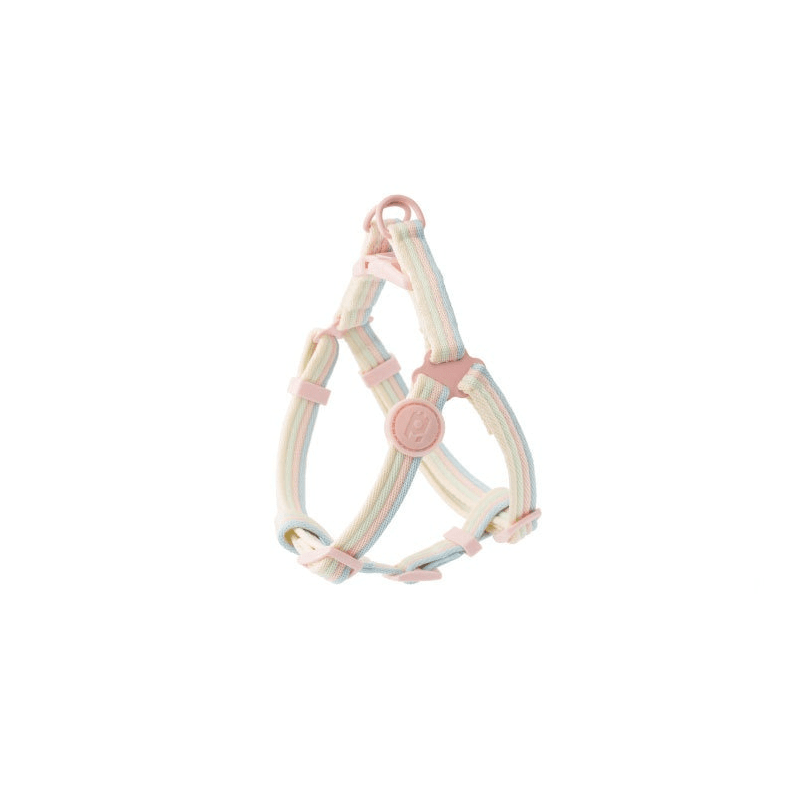 RetroRecord Dog Harness Set featuring a stylish vintage harness for small to medium dogs by Dogs & Cats.
