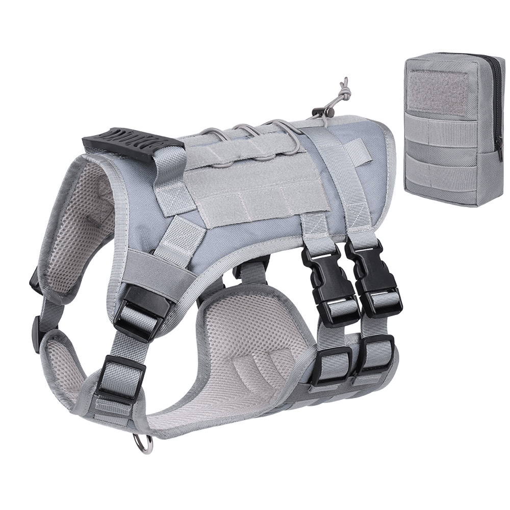 TactiPaw Dog Harness, tactical vest design, features ergonomic fit and durability for active dogs.