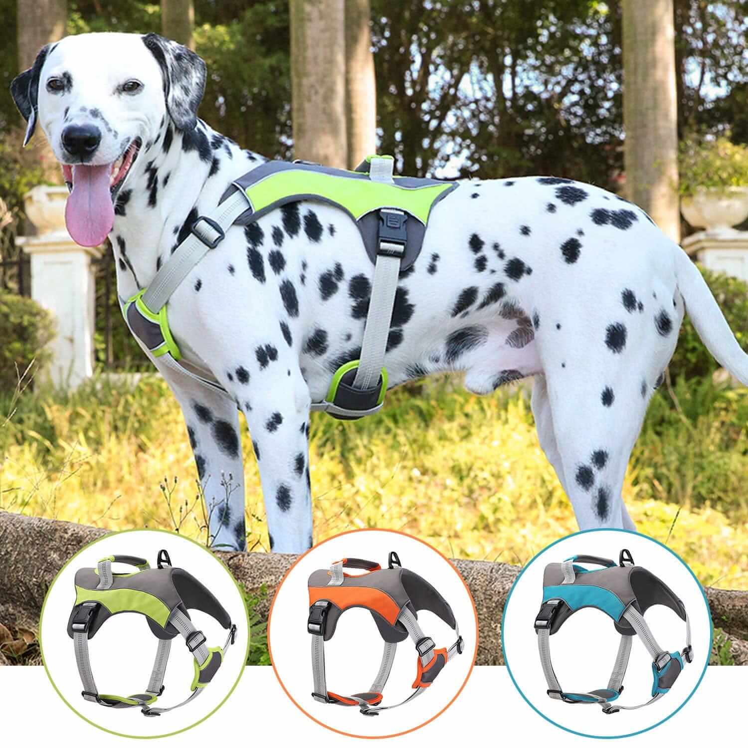 ActiveGuard Dog Harness for Medium to Large Breeds, featuring breathable material and anti-break design for Dogs & Cats.