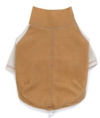 Adjustable Fleece Dog Sweatshirt back view, fleece material, perfect for chilly walks, Dogs & Cats brand.