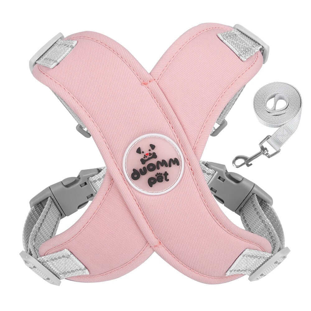 AirGlow Reflective Dog Harness, pink dog harness, breathable materials, safety features, Dogs & Cats brand