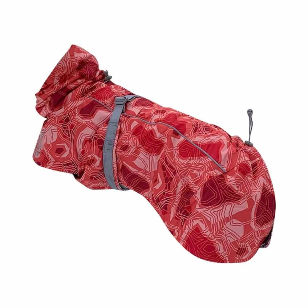 Arctic Paws Quilted Winter Dog Suit, red waterproof insulation for dogs, durable winter gear, by Dogs & Cats.