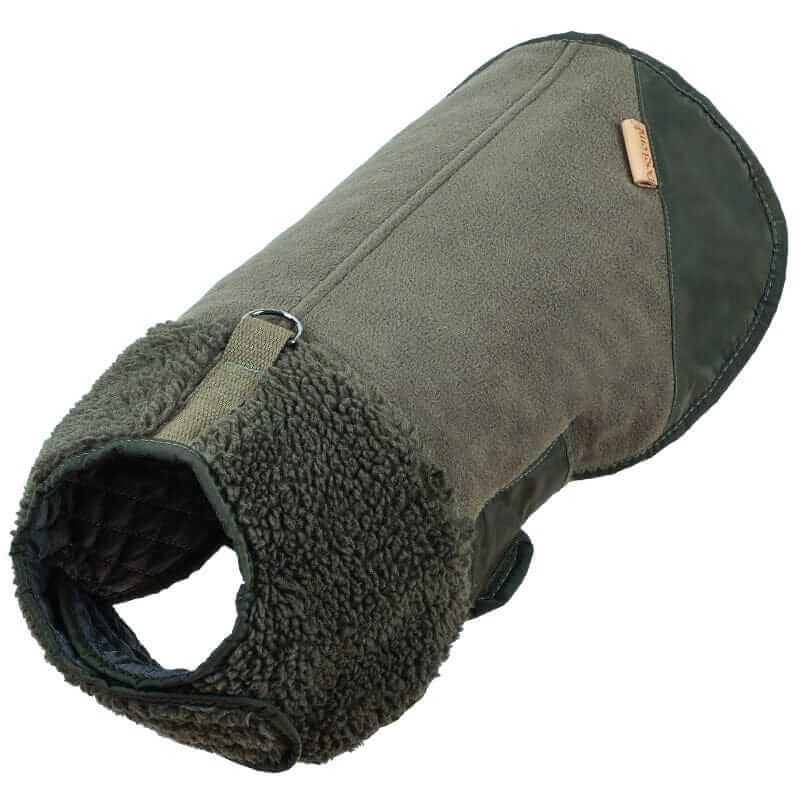 Arctic Sherpa Dog Jacket, insulated dog coat, double-layer polyester, warm sherpa lining, Dogs & Cats brand.