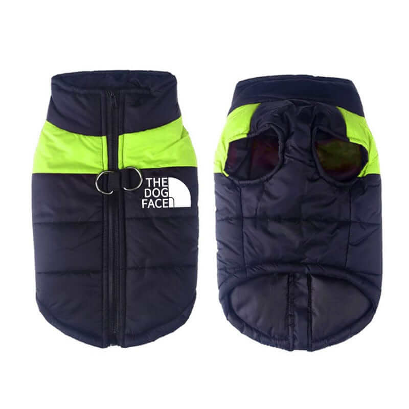 Arctic Shield Dog Vest, warm insulated jacket, waterproof design for dogs, by Dogs & Cats brand.