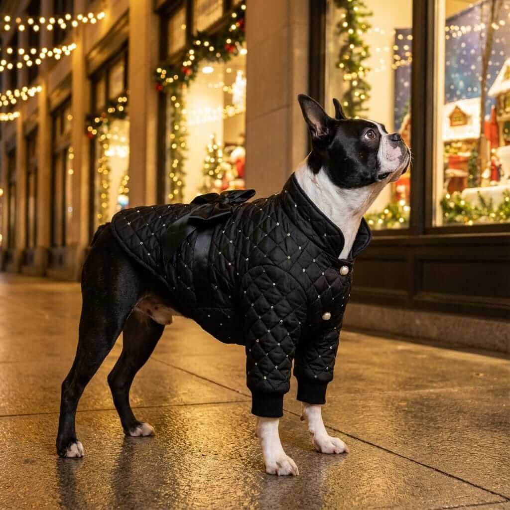 Beauty Bow Dog Winter Coat, durable dog winter coat, breathable fabric, warm protection for dogs and cats, Dogs & Cats brand