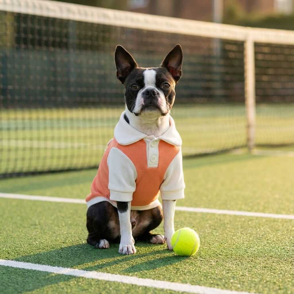 Breathable Bunny Polo Shirt for dogs, featuring bunny design, lightweight fabric, perfect for spring and summer comfort.