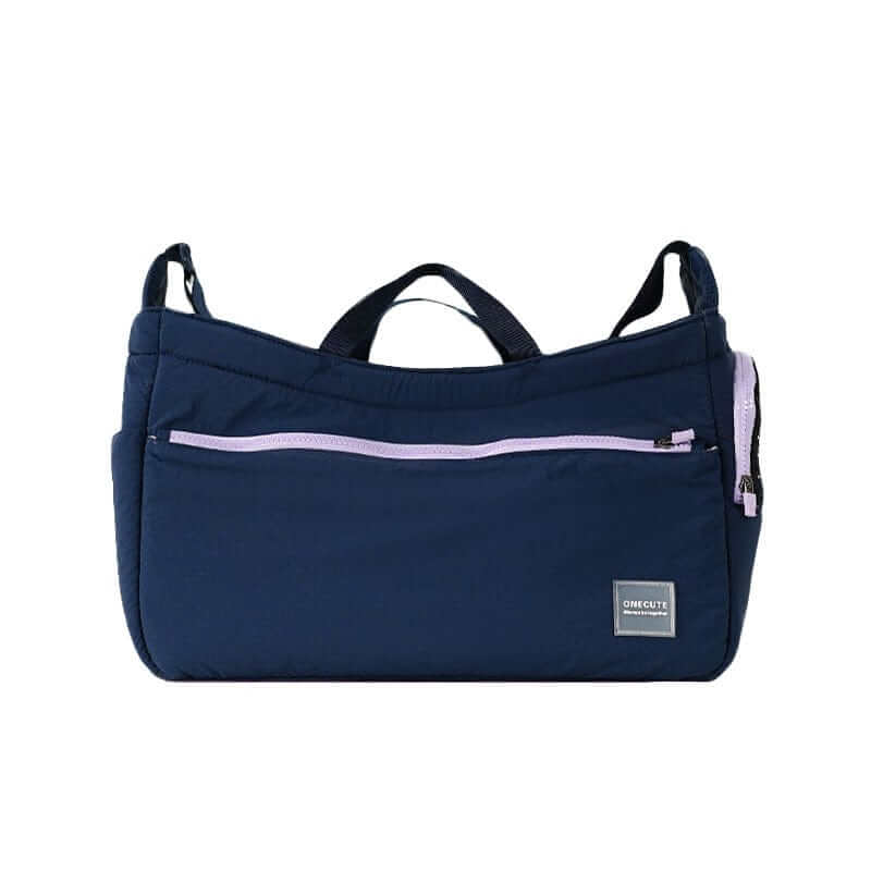 BreezeVent Pet Travel Bag, breathable pet carrier with mesh panels, hands-free crossbody design for dogs and cats.