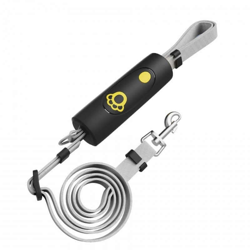 Bungee Comfort Leash for Small & Medium Dogs, features bungee elasticity, Dogs & Cats brand, stylish design.