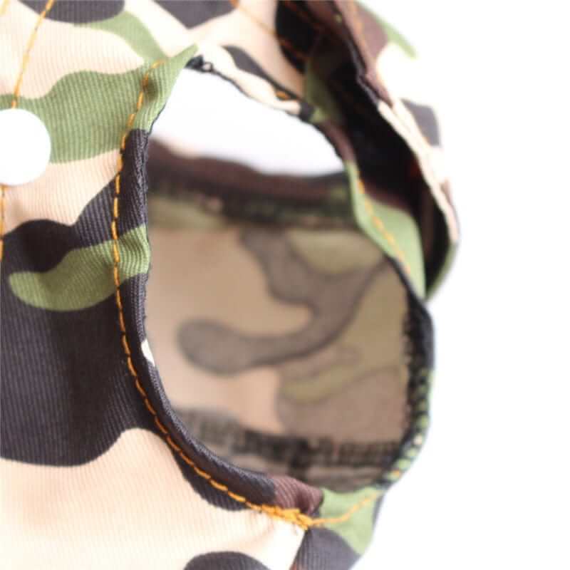 CamoChill Dog Vest close-up showing camouflage design and comfortable fit for dogs and cats.