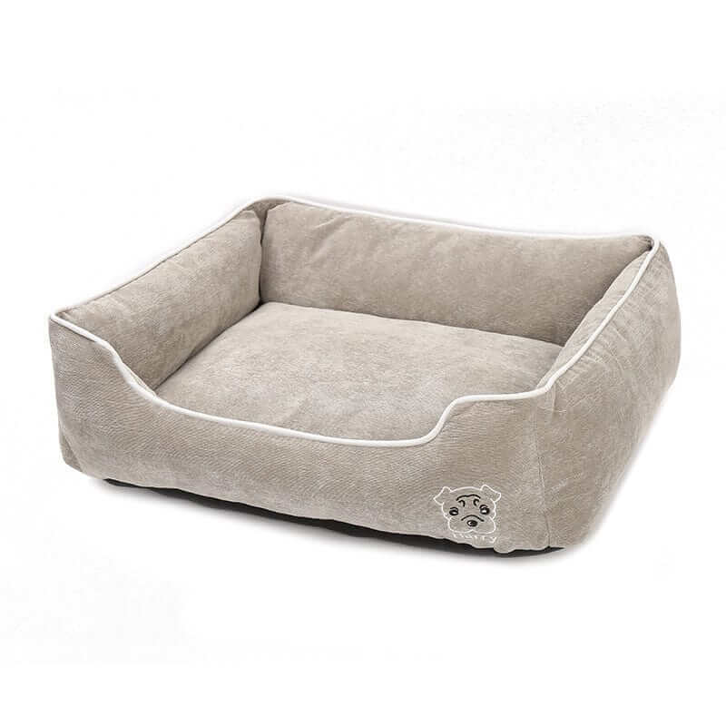 Candy Comfort Fleece Dog Bed, plush fleece material for ultimate comfort for dogs, cozy retreat for small to large dogs.