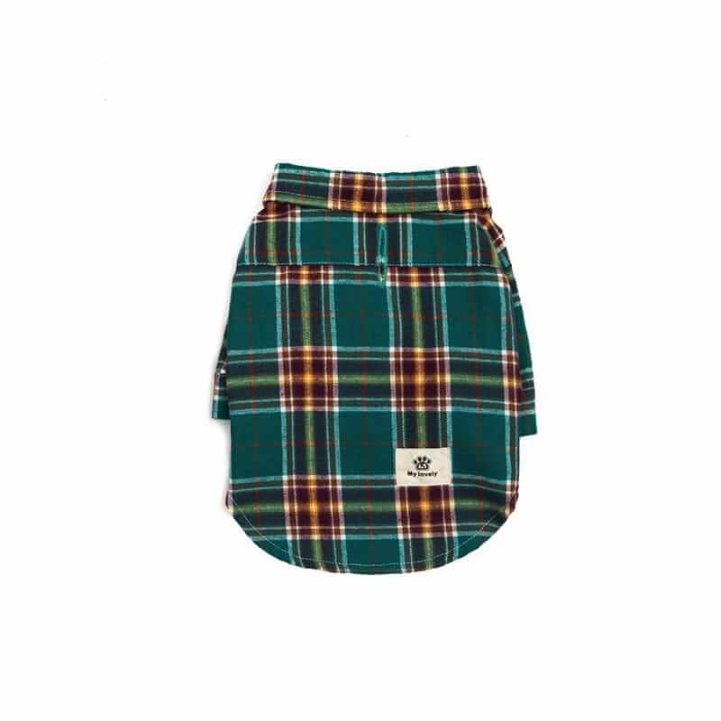 Checkered Dog Shirt, plaid design, easy to put on, lightweight, comfortable for Dogs & Cats.
