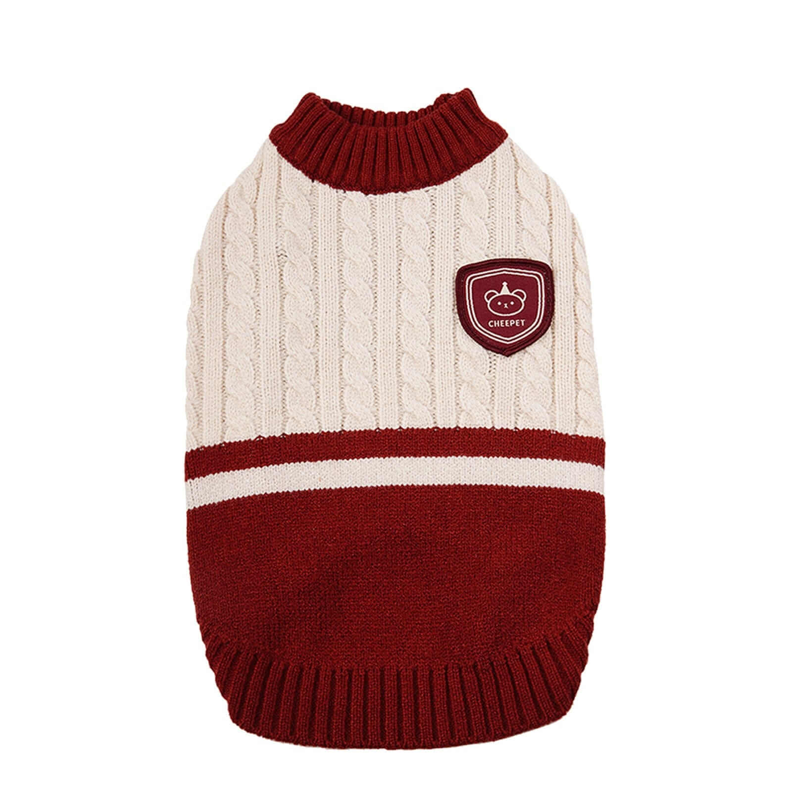 ChicPaws Preppy Dog Sweater, sleeveless dog sweater, warm and stylish, perfect for small dogs, Dogs & Cats brand