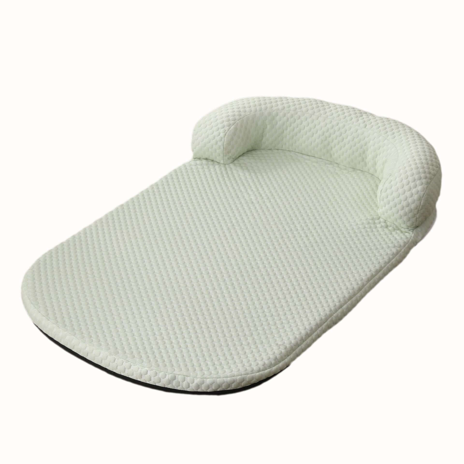ChillEase Pet Cooling Mat featuring breathable design and cooling ice peas technology for dogs and cats.