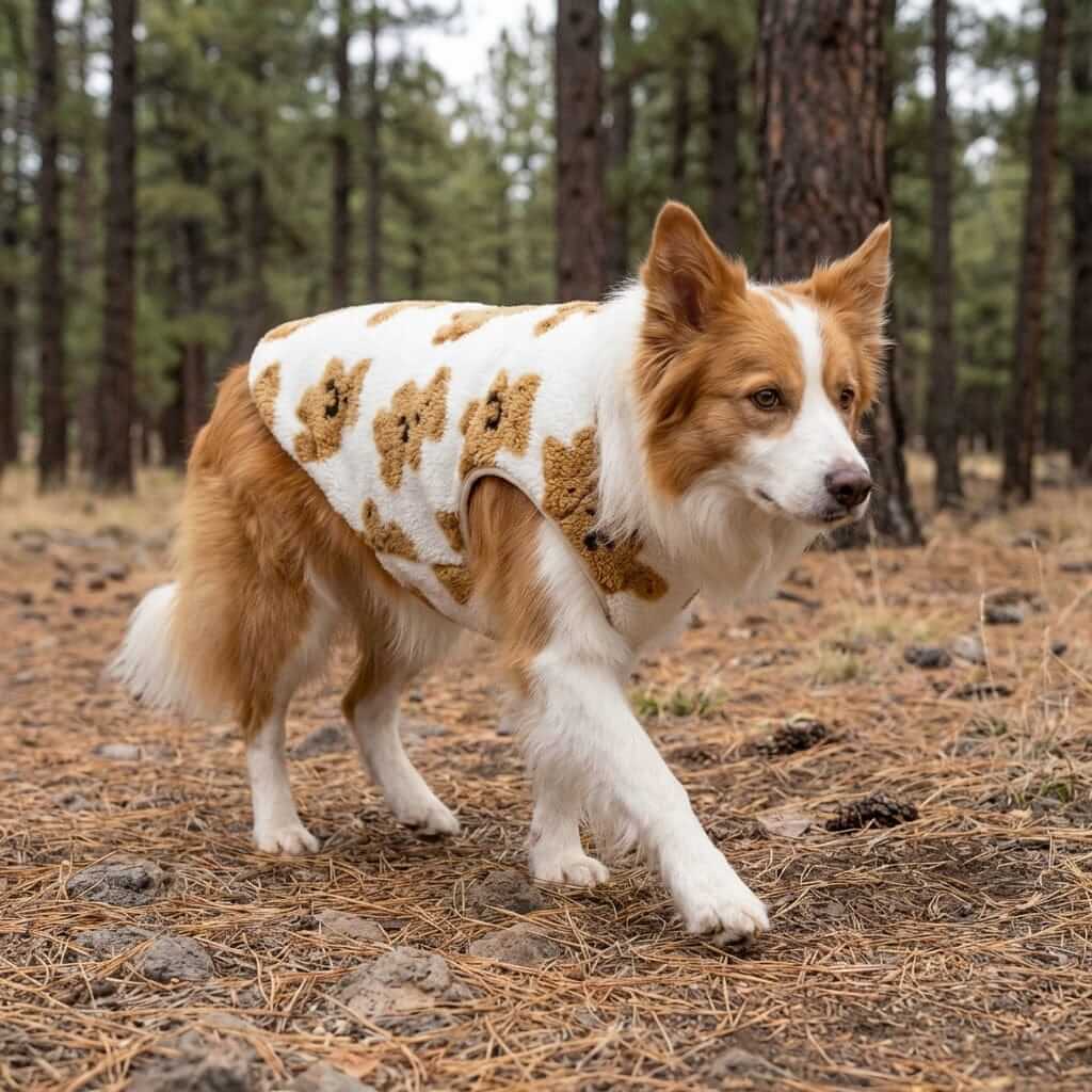 CloudFleece Comfort Vest for dogs, ultra-soft fleece vest featuring warm insulation, comfortable for autumn and winter outings.