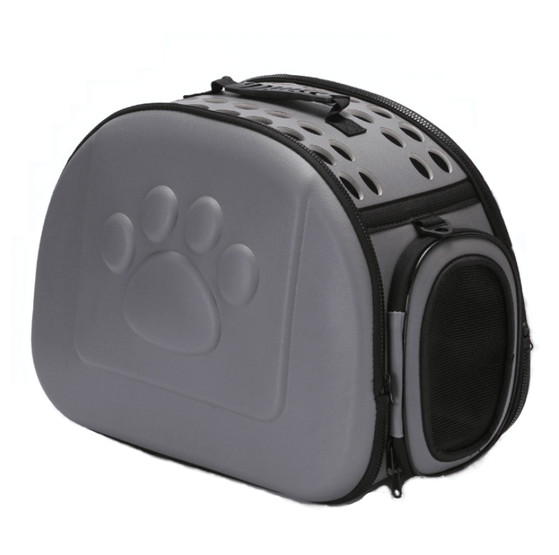 Compact Travel Pet Carrier, lightweight and foldable carrier for dogs and cats with vented design.