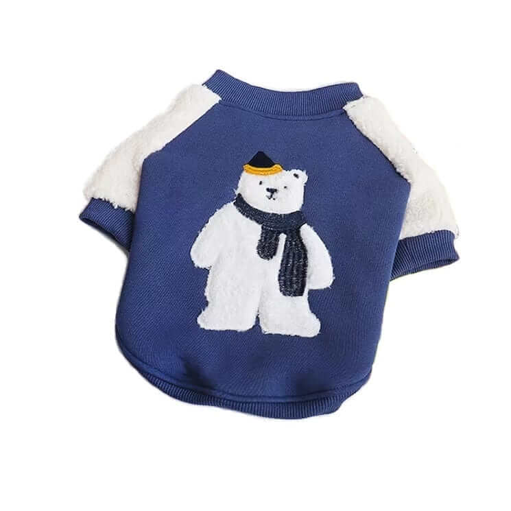 Cozy Bear Dog Hoodie featuring a cute bear design, perfect for keeping small and medium dogs warm in style.