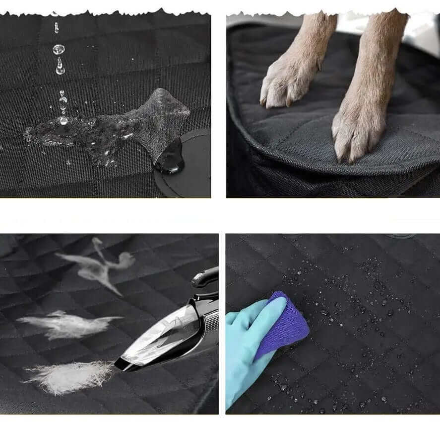 CozyRide Deluxe Dog Car Booster Seat features waterproof fabric, easy cleanup, and comfort for dogs and cats.