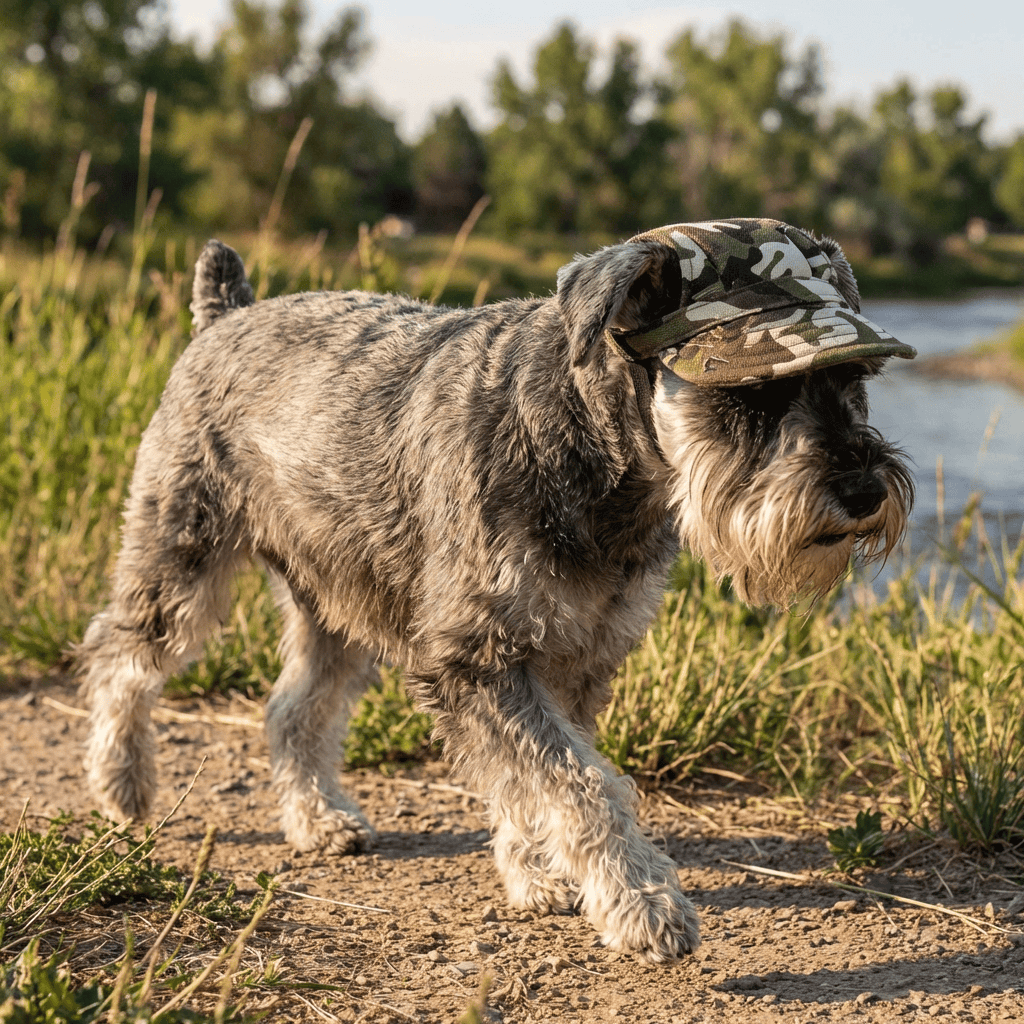 Cut Out Dog Baseball Cap for dogs, featuring adjustable straps and ultra-soft lining, perfect accessory from Dogs & Cats.