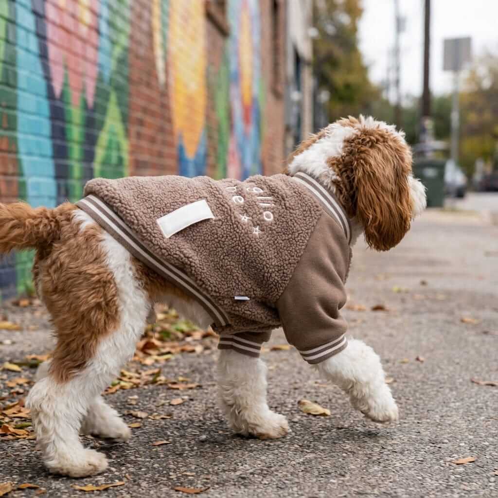 Dog Cashmere Coat for dogs featuring lightweight warmth and breathability, perfect for chilly walks, by Dogs & Cats.