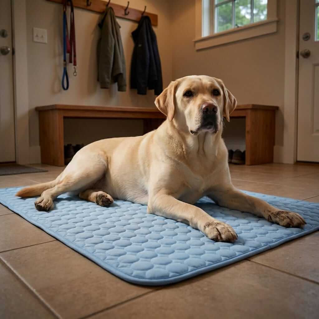 Dog Cooling Mat by Dogs & Cats, orthopedic cooling mat, comfortable and affordable for pets.