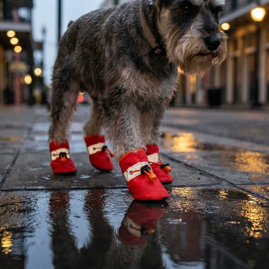 Dog Soft Bottom Rain Boots for dogs, featuring a snug fit and high-quality design to protect paws in wet conditions.