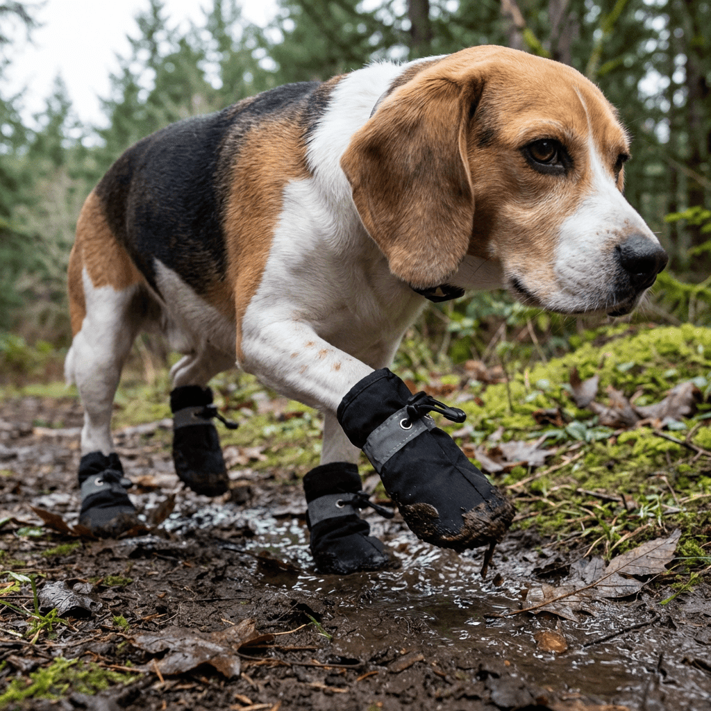 Dog Soft Bottom Rain Boots for dogs featuring high-quality design, ensuring comfort and paw protection outdoors.