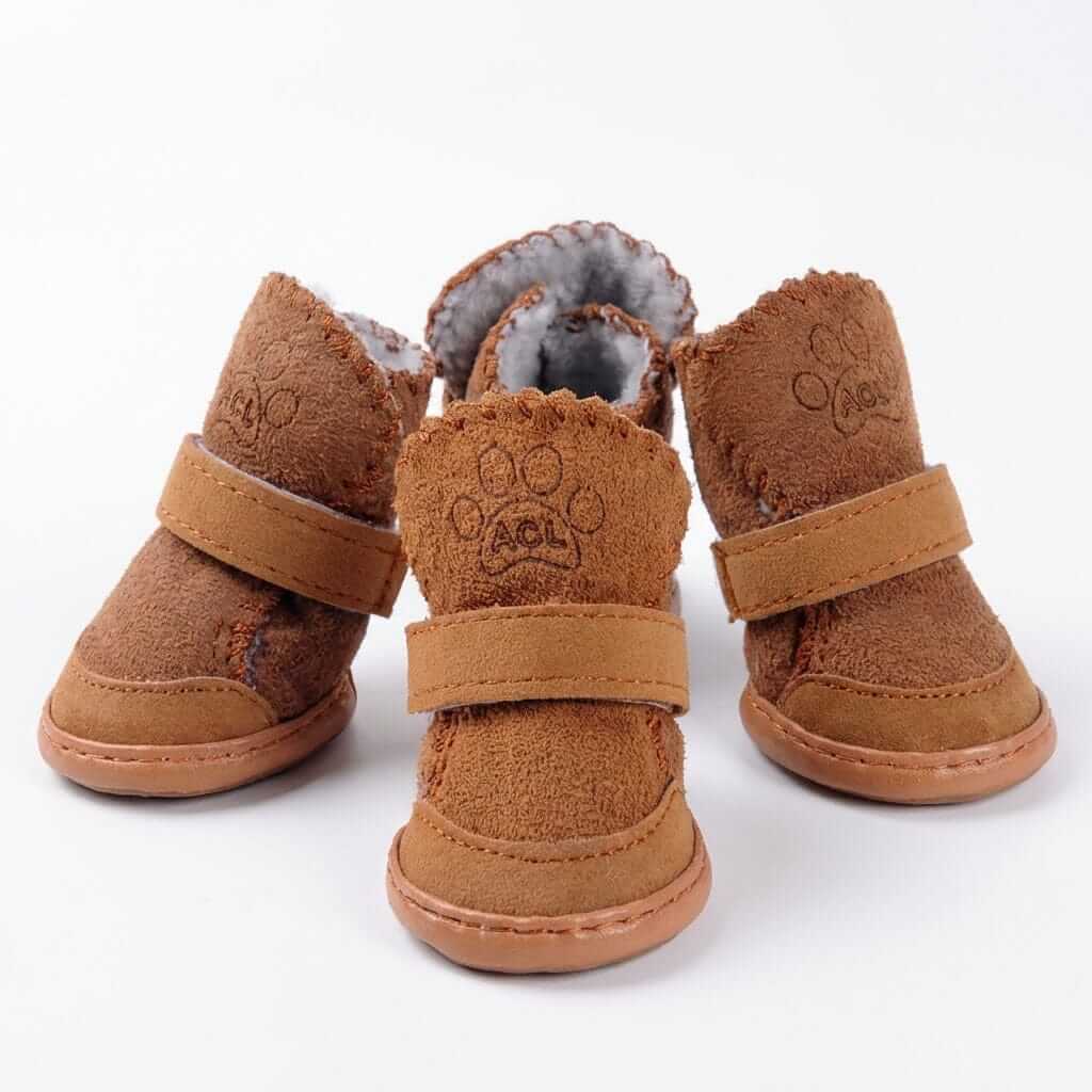 Dog Warm Teddy Boots - Cute dog boots with water-resistant sole, anti-slip features by Dogs & Cats.