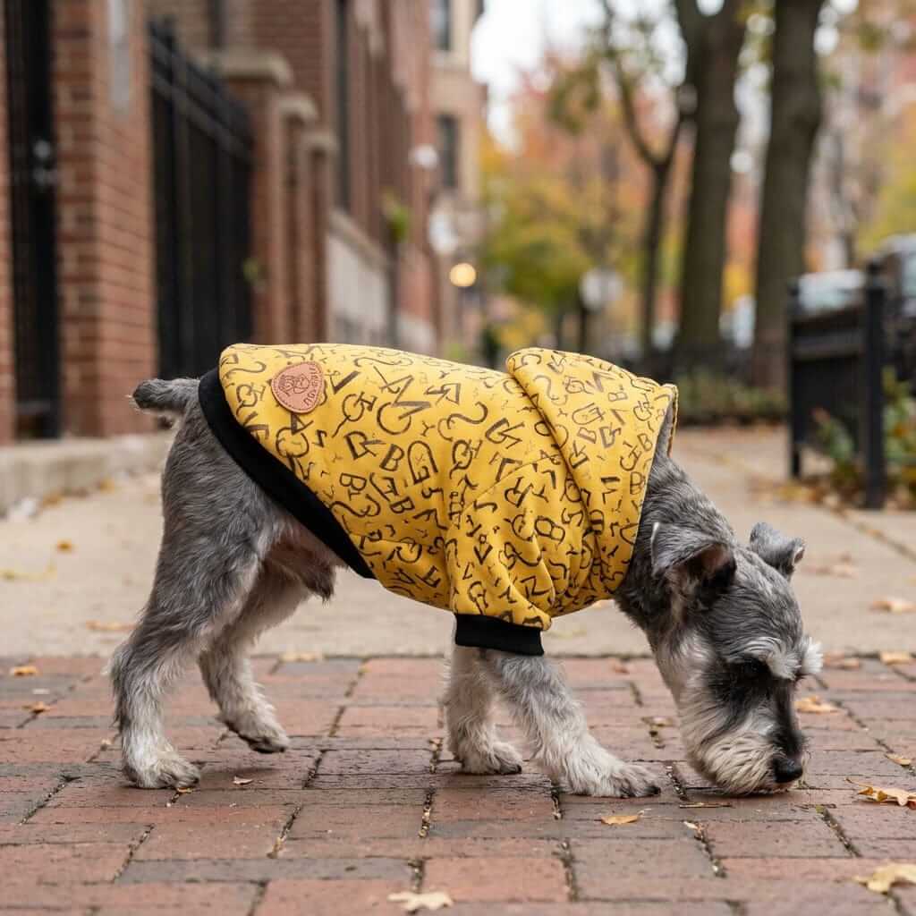 Doing Math Calculations Hoodie for dogs, cozy and breathable, perfect for chilly adventures, by Dogs & Cats brand.