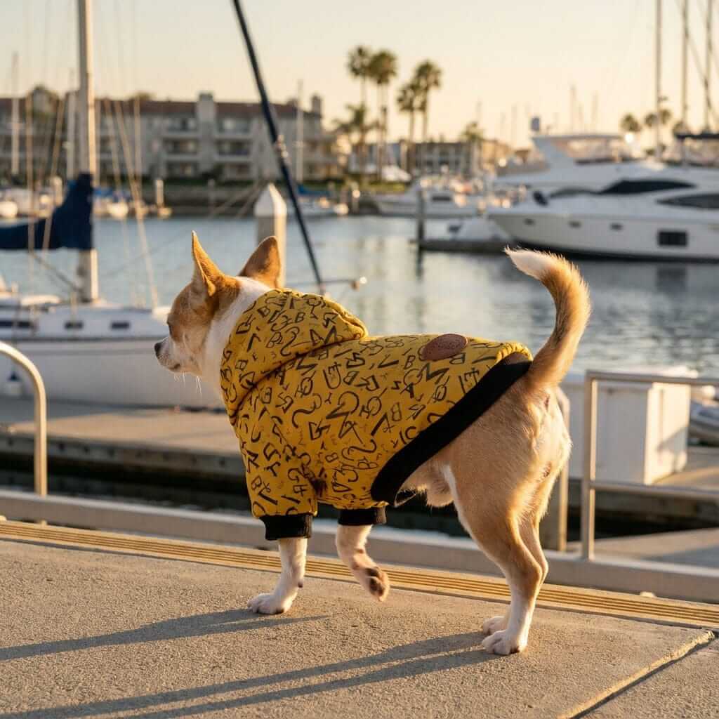 Doing Math Calculations Hoodie for dogs, cozy and breathable winter hoodie by Dogs & Cats brand.
