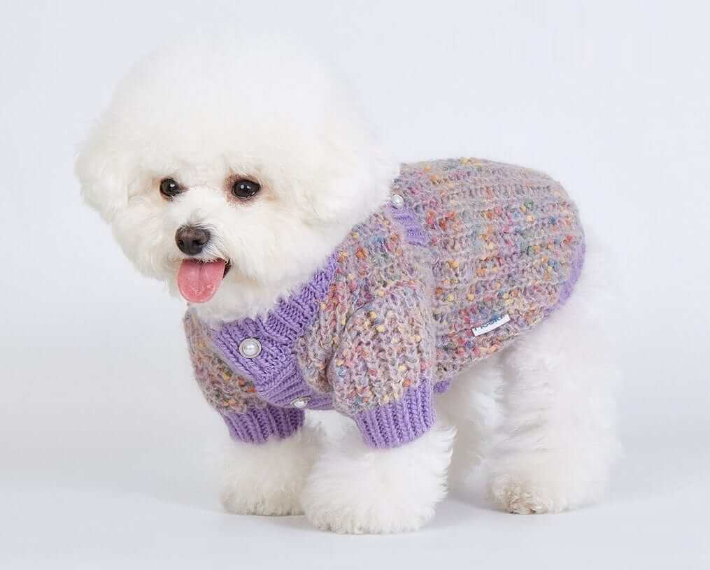 Elegance Knit Dog Sweater for small breeds with ultra-soft knit and stylish design by Dogs & Cats.