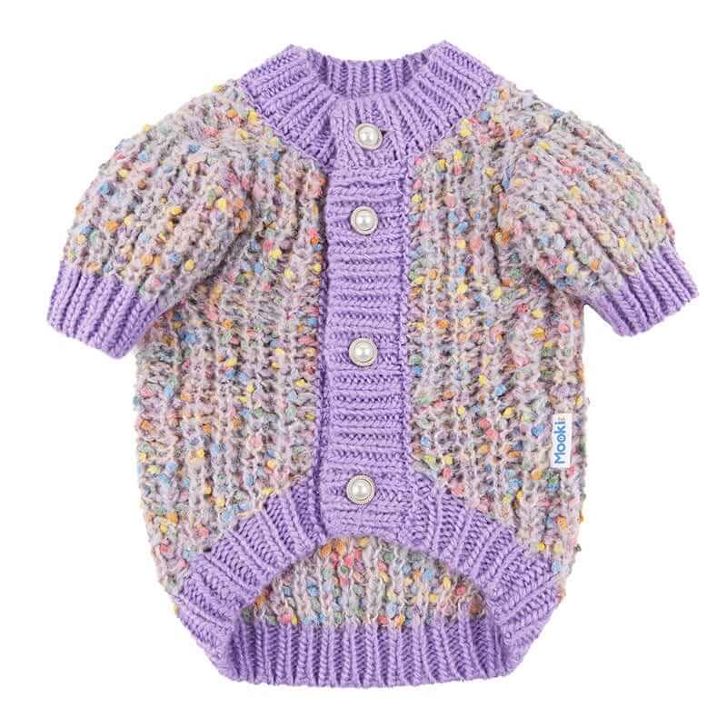 Elegance Knit Dog Sweater, purple knit sweater for dogs, ultra-soft fabric, Dogs & Cats brand